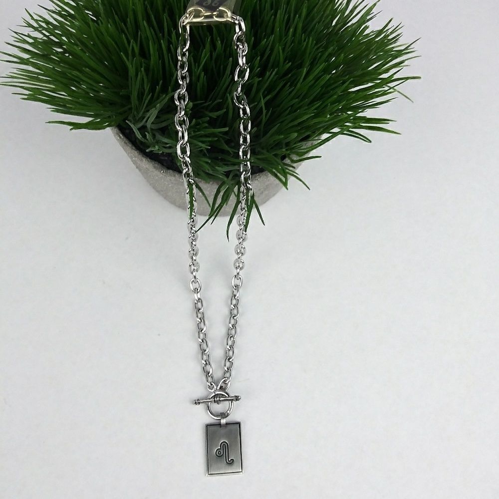 ♌Stainless steel Leo zodiac necklace